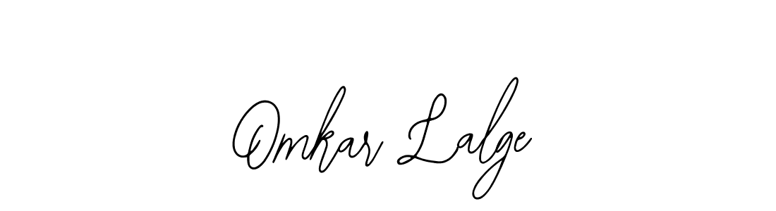 How to make Omkar Lalge name signature. Use Bearetta-2O07w style for creating short signs online. This is the latest handwritten sign. Omkar Lalge signature style 12 images and pictures png