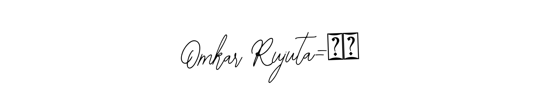 This is the best signature style for the Omkar Rujuta=❤️ name. Also you like these signature font (Bearetta-2O07w). Mix name signature. Omkar Rujuta=❤️ signature style 12 images and pictures png