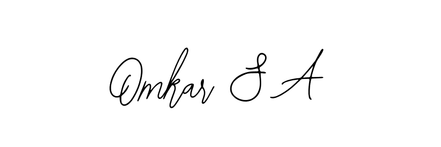 Create a beautiful signature design for name Omkar S A. With this signature (Bearetta-2O07w) fonts, you can make a handwritten signature for free. Omkar S A signature style 12 images and pictures png