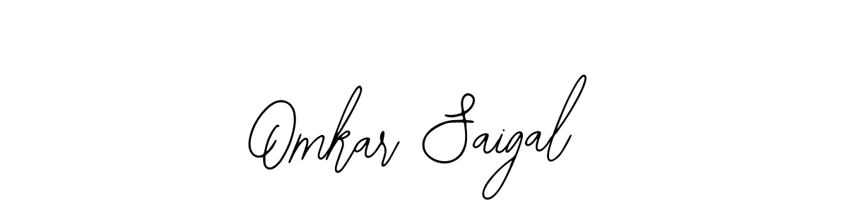 How to make Omkar Saigal name signature. Use Bearetta-2O07w style for creating short signs online. This is the latest handwritten sign. Omkar Saigal signature style 12 images and pictures png