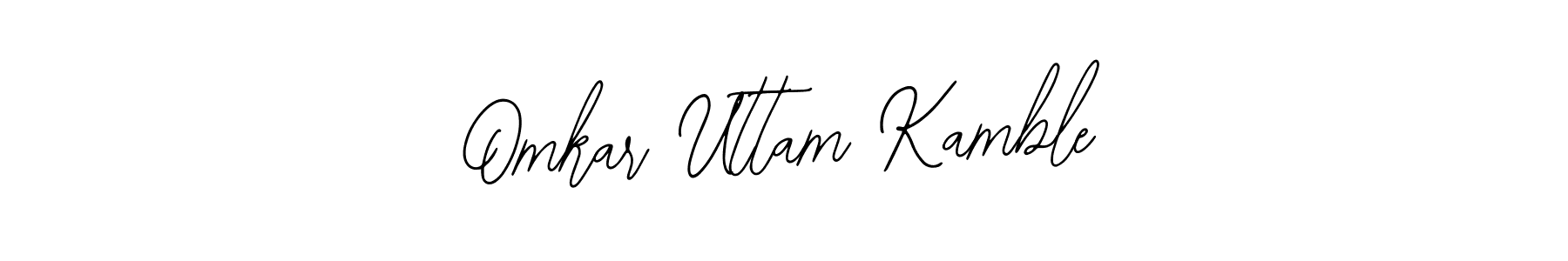 How to make Omkar Uttam Kamble name signature. Use Bearetta-2O07w style for creating short signs online. This is the latest handwritten sign. Omkar Uttam Kamble signature style 12 images and pictures png