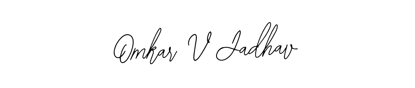 Omkar V Jadhav stylish signature style. Best Handwritten Sign (Bearetta-2O07w) for my name. Handwritten Signature Collection Ideas for my name Omkar V Jadhav. Omkar V Jadhav signature style 12 images and pictures png