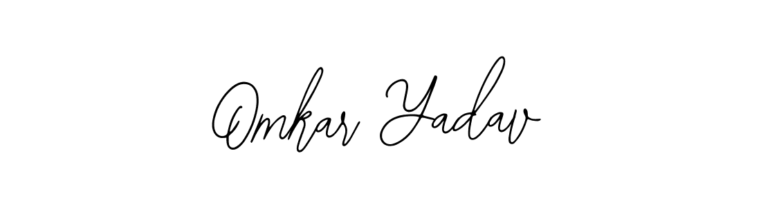 How to make Omkar Yadav name signature. Use Bearetta-2O07w style for creating short signs online. This is the latest handwritten sign. Omkar Yadav signature style 12 images and pictures png
