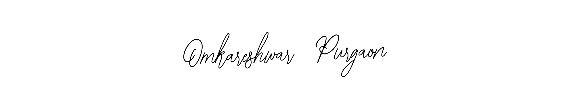 Create a beautiful signature design for name Omkareshwar  Purgaon. With this signature (Bearetta-2O07w) fonts, you can make a handwritten signature for free. Omkareshwar  Purgaon signature style 12 images and pictures png