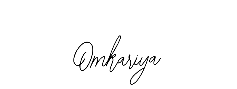 How to make Omkariya name signature. Use Bearetta-2O07w style for creating short signs online. This is the latest handwritten sign. Omkariya signature style 12 images and pictures png