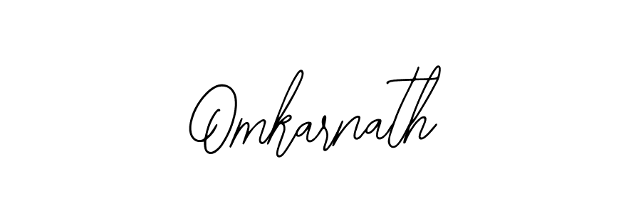 Design your own signature with our free online signature maker. With this signature software, you can create a handwritten (Bearetta-2O07w) signature for name Omkarnath. Omkarnath signature style 12 images and pictures png