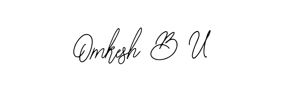 Similarly Bearetta-2O07w is the best handwritten signature design. Signature creator online .You can use it as an online autograph creator for name Omkesh B U. Omkesh B U signature style 12 images and pictures png