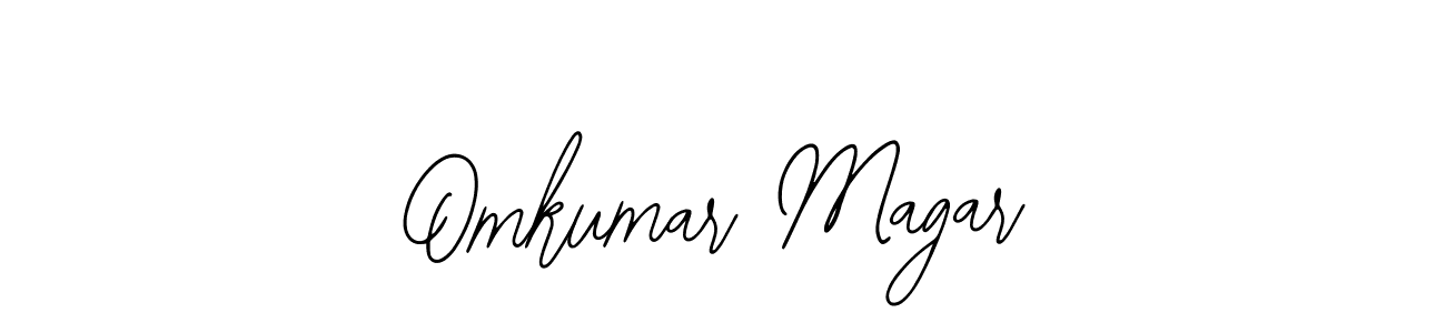 How to make Omkumar Magar name signature. Use Bearetta-2O07w style for creating short signs online. This is the latest handwritten sign. Omkumar Magar signature style 12 images and pictures png