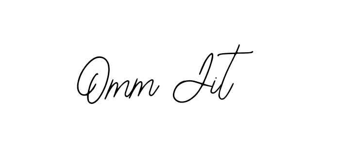 You should practise on your own different ways (Bearetta-2O07w) to write your name (Omm Jit) in signature. don't let someone else do it for you. Omm Jit signature style 12 images and pictures png