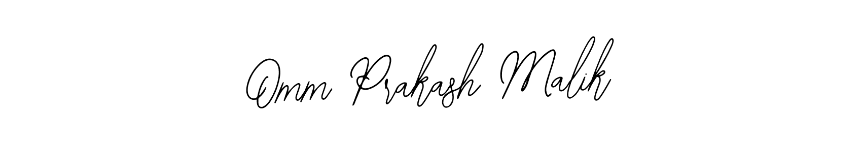 How to make Omm Prakash Malik name signature. Use Bearetta-2O07w style for creating short signs online. This is the latest handwritten sign. Omm Prakash Malik signature style 12 images and pictures png