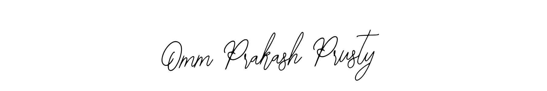 Also we have Omm Prakash Prusty name is the best signature style. Create professional handwritten signature collection using Bearetta-2O07w autograph style. Omm Prakash Prusty signature style 12 images and pictures png