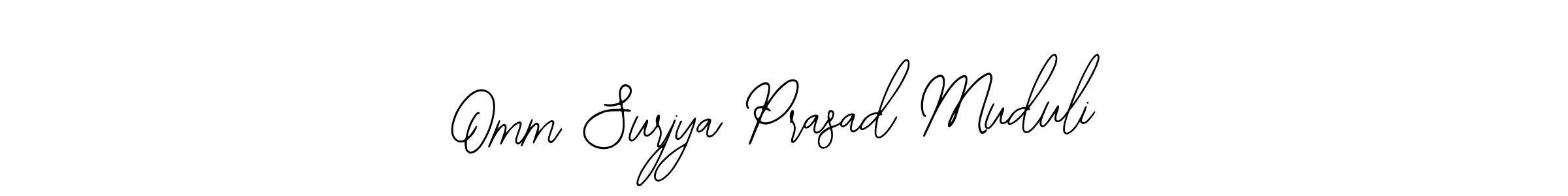 Design your own signature with our free online signature maker. With this signature software, you can create a handwritten (Bearetta-2O07w) signature for name Omm Surjya Prasad Muduli. Omm Surjya Prasad Muduli signature style 12 images and pictures png