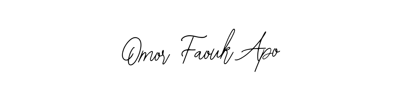 Create a beautiful signature design for name Omor Faouk Apo. With this signature (Bearetta-2O07w) fonts, you can make a handwritten signature for free. Omor Faouk Apo signature style 12 images and pictures png