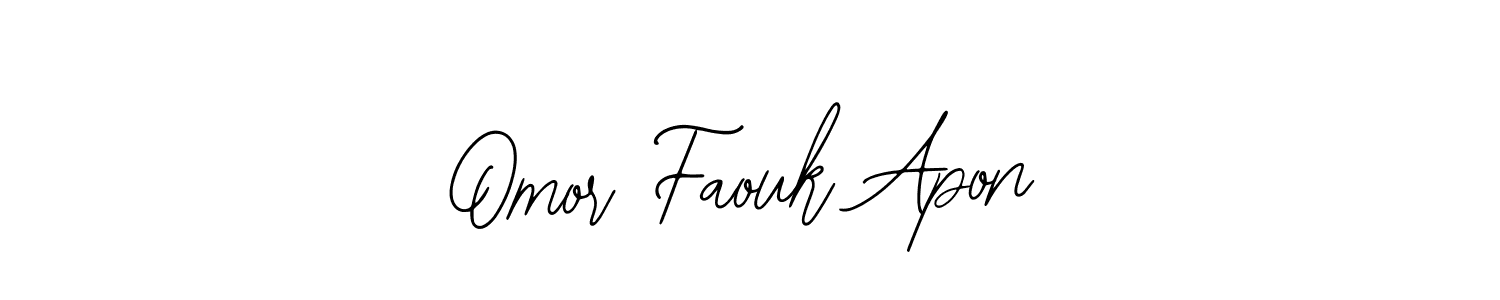 How to make Omor Faouk Apon signature? Bearetta-2O07w is a professional autograph style. Create handwritten signature for Omor Faouk Apon name. Omor Faouk Apon signature style 12 images and pictures png