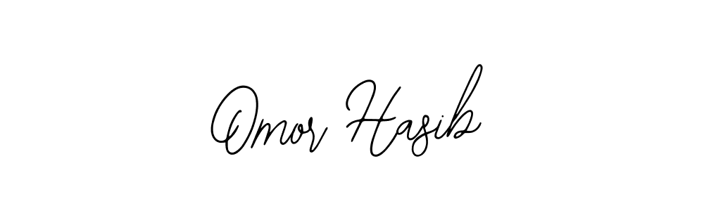 You should practise on your own different ways (Bearetta-2O07w) to write your name (Omor Hasib) in signature. don't let someone else do it for you. Omor Hasib signature style 12 images and pictures png