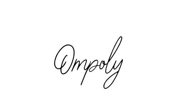 Design your own signature with our free online signature maker. With this signature software, you can create a handwritten (Bearetta-2O07w) signature for name Ompoly. Ompoly signature style 12 images and pictures png