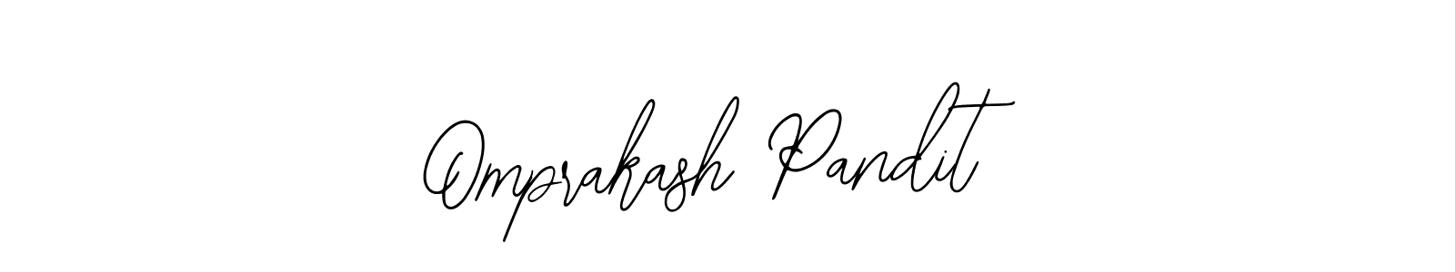 Design your own signature with our free online signature maker. With this signature software, you can create a handwritten (Bearetta-2O07w) signature for name Omprakash Pandit. Omprakash Pandit signature style 12 images and pictures png