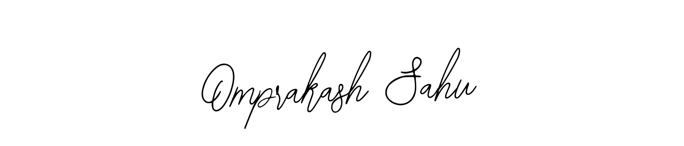 How to make Omprakash Sahu name signature. Use Bearetta-2O07w style for creating short signs online. This is the latest handwritten sign. Omprakash Sahu signature style 12 images and pictures png