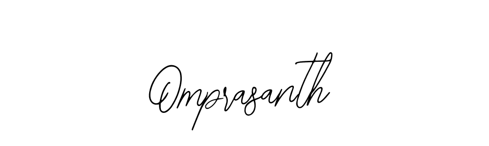 Omprasanth stylish signature style. Best Handwritten Sign (Bearetta-2O07w) for my name. Handwritten Signature Collection Ideas for my name Omprasanth. Omprasanth signature style 12 images and pictures png