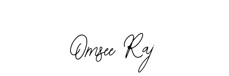 How to make Omsee Raj name signature. Use Bearetta-2O07w style for creating short signs online. This is the latest handwritten sign. Omsee Raj signature style 12 images and pictures png