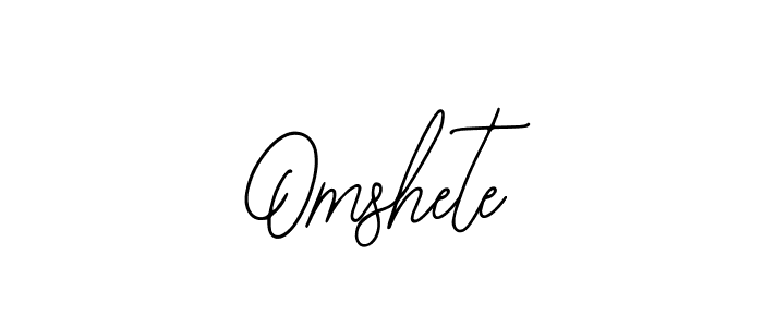 How to make Omshete name signature. Use Bearetta-2O07w style for creating short signs online. This is the latest handwritten sign. Omshete signature style 12 images and pictures png