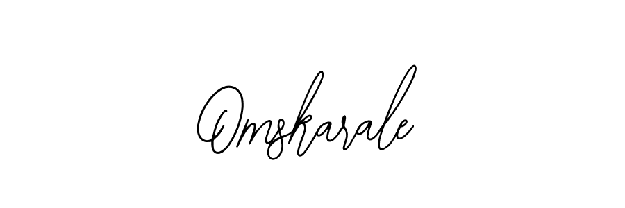 How to make Omskarale name signature. Use Bearetta-2O07w style for creating short signs online. This is the latest handwritten sign. Omskarale signature style 12 images and pictures png