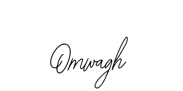 Use a signature maker to create a handwritten signature online. With this signature software, you can design (Bearetta-2O07w) your own signature for name Omwagh. Omwagh signature style 12 images and pictures png