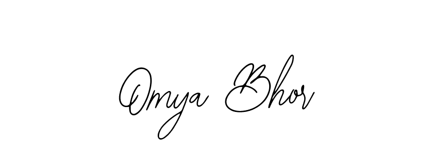 Use a signature maker to create a handwritten signature online. With this signature software, you can design (Bearetta-2O07w) your own signature for name Omya Bhor. Omya Bhor signature style 12 images and pictures png