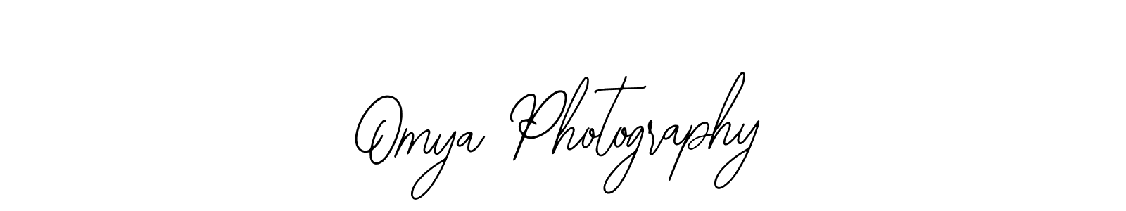 You should practise on your own different ways (Bearetta-2O07w) to write your name (Omya Photography) in signature. don't let someone else do it for you. Omya Photography signature style 12 images and pictures png