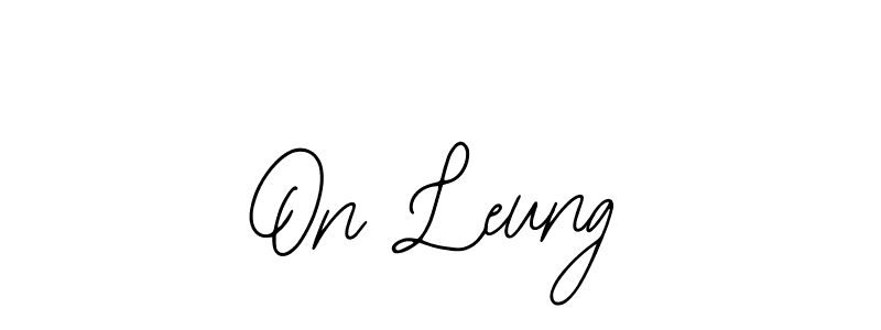 Make a beautiful signature design for name On Leung. Use this online signature maker to create a handwritten signature for free. On Leung signature style 12 images and pictures png