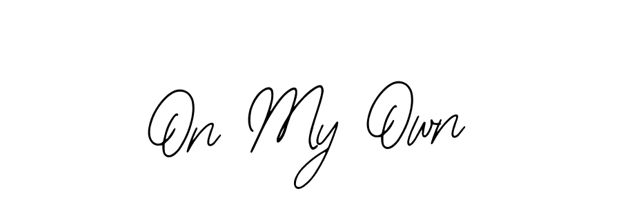 Once you've used our free online signature maker to create your best signature Bearetta-2O07w style, it's time to enjoy all of the benefits that On My Own name signing documents. On My Own signature style 12 images and pictures png