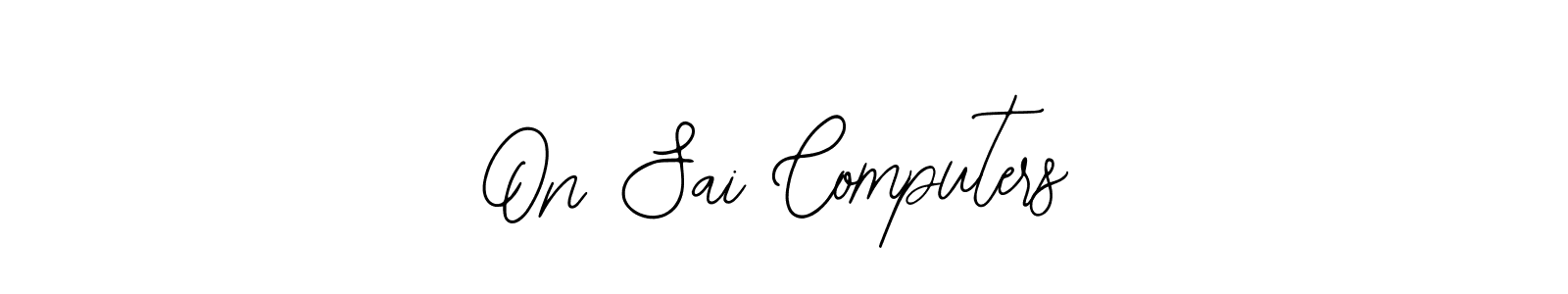 Create a beautiful signature design for name On Sai Computers. With this signature (Bearetta-2O07w) fonts, you can make a handwritten signature for free. On Sai Computers signature style 12 images and pictures png