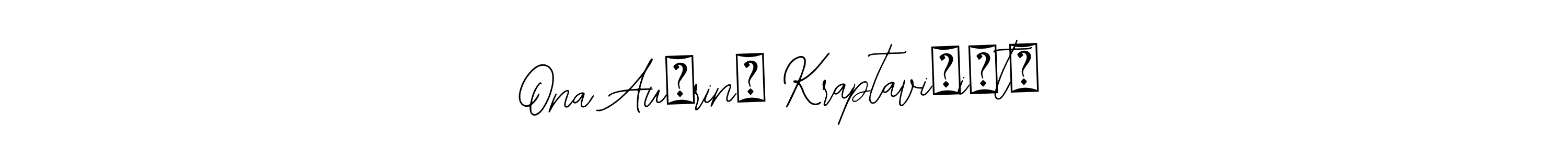 How to make Ona Aušrinė Kraptavičiūtė signature? Bearetta-2O07w is a professional autograph style. Create handwritten signature for Ona Aušrinė Kraptavičiūtė name. Ona Aušrinė Kraptavičiūtė signature style 12 images and pictures png