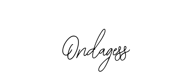 if you are searching for the best signature style for your name Ondagess. so please give up your signature search. here we have designed multiple signature styles  using Bearetta-2O07w. Ondagess signature style 12 images and pictures png