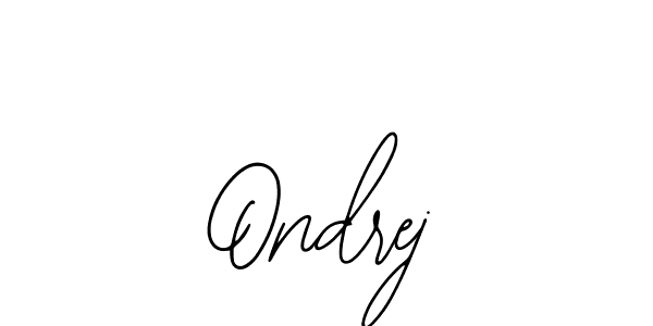 You should practise on your own different ways (Bearetta-2O07w) to write your name (Ondrej) in signature. don't let someone else do it for you. Ondrej signature style 12 images and pictures png