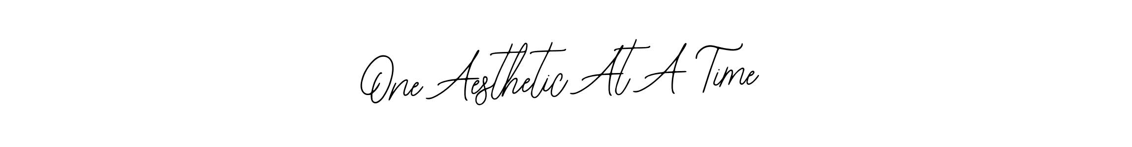 It looks lik you need a new signature style for name One Aesthetic At A Time. Design unique handwritten (Bearetta-2O07w) signature with our free signature maker in just a few clicks. One Aesthetic At A Time signature style 12 images and pictures png