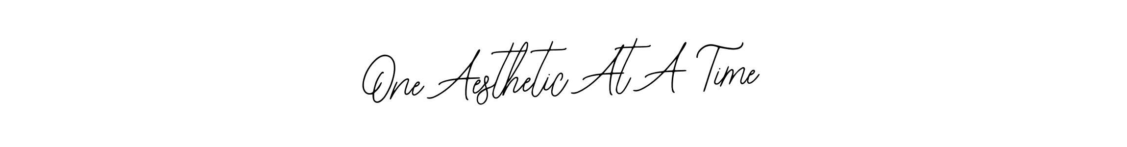 Make a beautiful signature design for name One Aesthetic At A Time. Use this online signature maker to create a handwritten signature for free. One Aesthetic At A Time signature style 12 images and pictures png