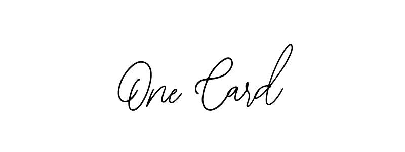 Also we have One Card name is the best signature style. Create professional handwritten signature collection using Bearetta-2O07w autograph style. One Card signature style 12 images and pictures png