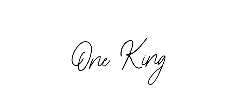 One King stylish signature style. Best Handwritten Sign (Bearetta-2O07w) for my name. Handwritten Signature Collection Ideas for my name One King. One King signature style 12 images and pictures png