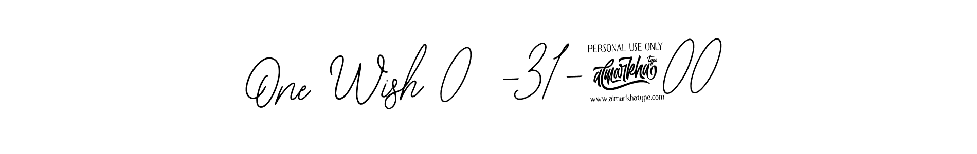 How to make One Wish 05-31-2005 name signature. Use Bearetta-2O07w style for creating short signs online. This is the latest handwritten sign. One Wish 05-31-2005 signature style 12 images and pictures png