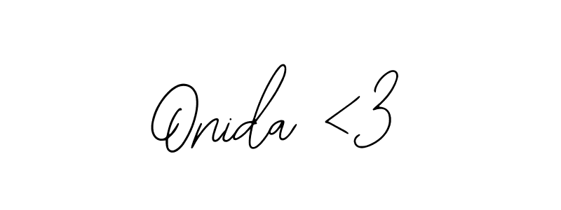 Create a beautiful signature design for name Onida <3. With this signature (Bearetta-2O07w) fonts, you can make a handwritten signature for free. Onida <3 signature style 12 images and pictures png