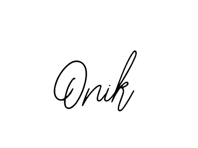 Create a beautiful signature design for name Onik. With this signature (Bearetta-2O07w) fonts, you can make a handwritten signature for free. Onik signature style 12 images and pictures png