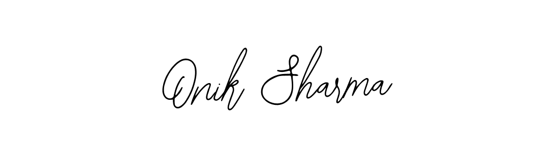 Onik Sharma stylish signature style. Best Handwritten Sign (Bearetta-2O07w) for my name. Handwritten Signature Collection Ideas for my name Onik Sharma. Onik Sharma signature style 12 images and pictures png