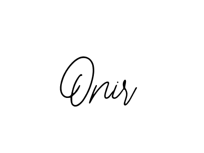 Use a signature maker to create a handwritten signature online. With this signature software, you can design (Bearetta-2O07w) your own signature for name Onir. Onir signature style 12 images and pictures png