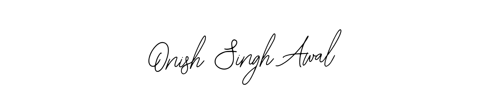 Make a beautiful signature design for name Onish Singh Awal. With this signature (Bearetta-2O07w) style, you can create a handwritten signature for free. Onish Singh Awal signature style 12 images and pictures png