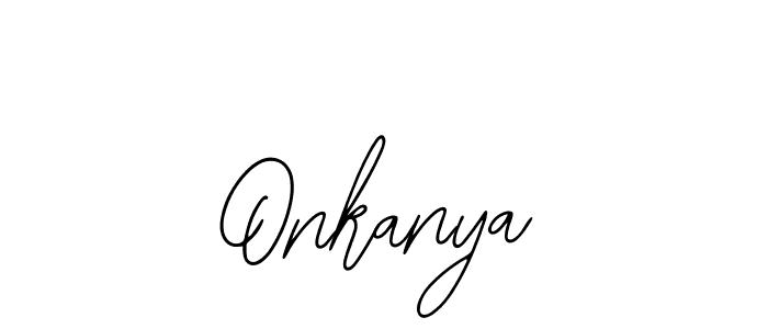 Also You can easily find your signature by using the search form. We will create Onkanya name handwritten signature images for you free of cost using Bearetta-2O07w sign style. Onkanya signature style 12 images and pictures png