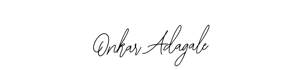 How to make Onkar Adagale name signature. Use Bearetta-2O07w style for creating short signs online. This is the latest handwritten sign. Onkar Adagale signature style 12 images and pictures png