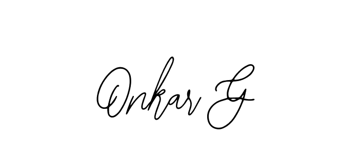 Create a beautiful signature design for name Onkar G. With this signature (Bearetta-2O07w) fonts, you can make a handwritten signature for free. Onkar G signature style 12 images and pictures png