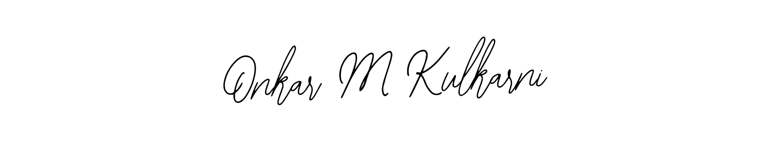 Also You can easily find your signature by using the search form. We will create Onkar M Kulkarni name handwritten signature images for you free of cost using Bearetta-2O07w sign style. Onkar M Kulkarni signature style 12 images and pictures png