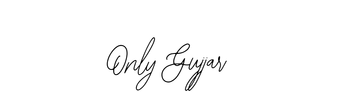 How to make Only Gujjar name signature. Use Bearetta-2O07w style for creating short signs online. This is the latest handwritten sign. Only Gujjar signature style 12 images and pictures png